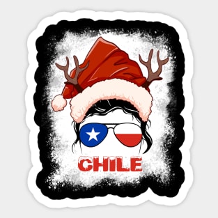 Chile girl, Chilean Christmas gift , Regalo Navidad Chile Sticker